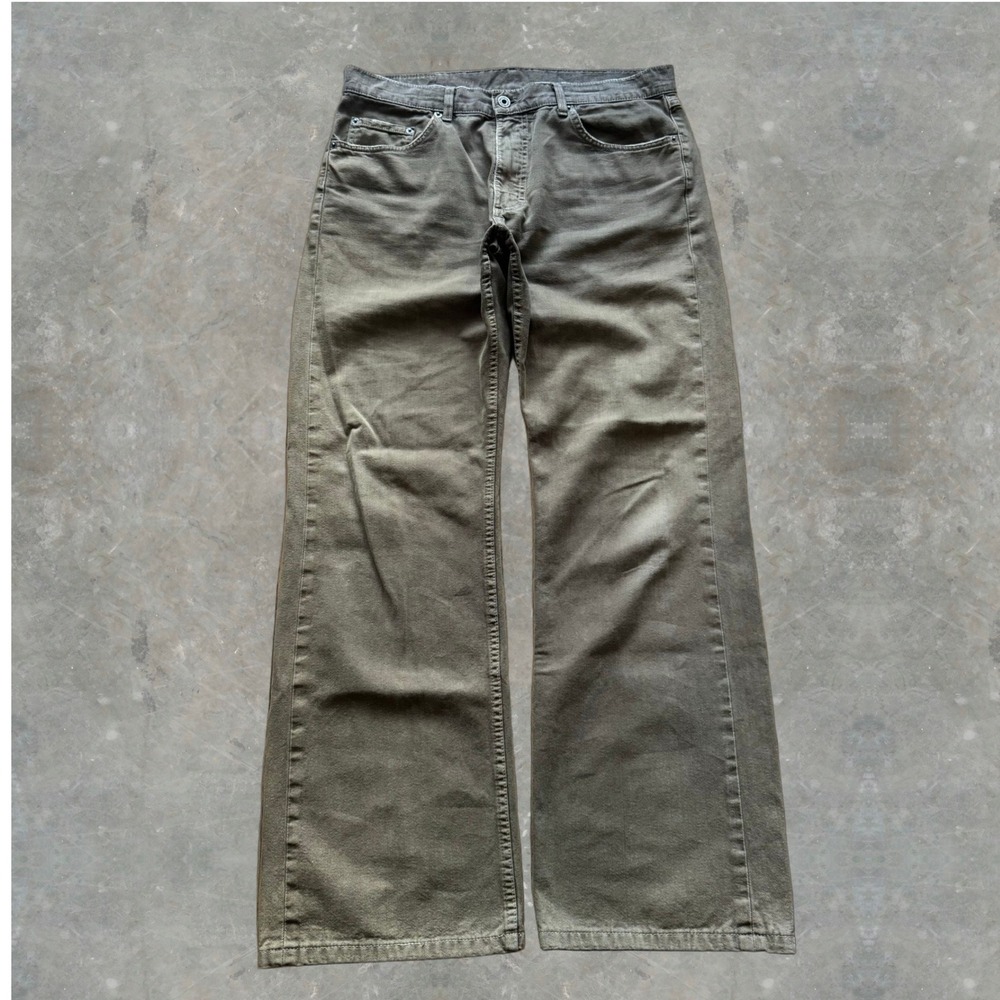 Vintage 90s Mustang Flare Jeans Tan/Biege Mens 34x32